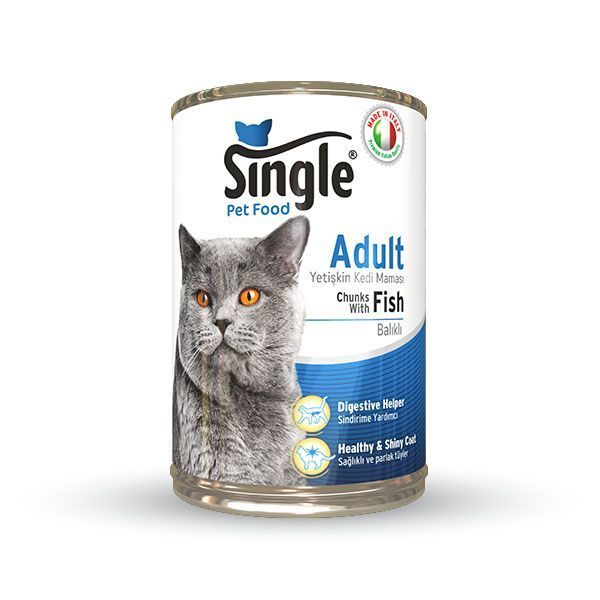 Single Kedi Konserve Balıklı 415Gr