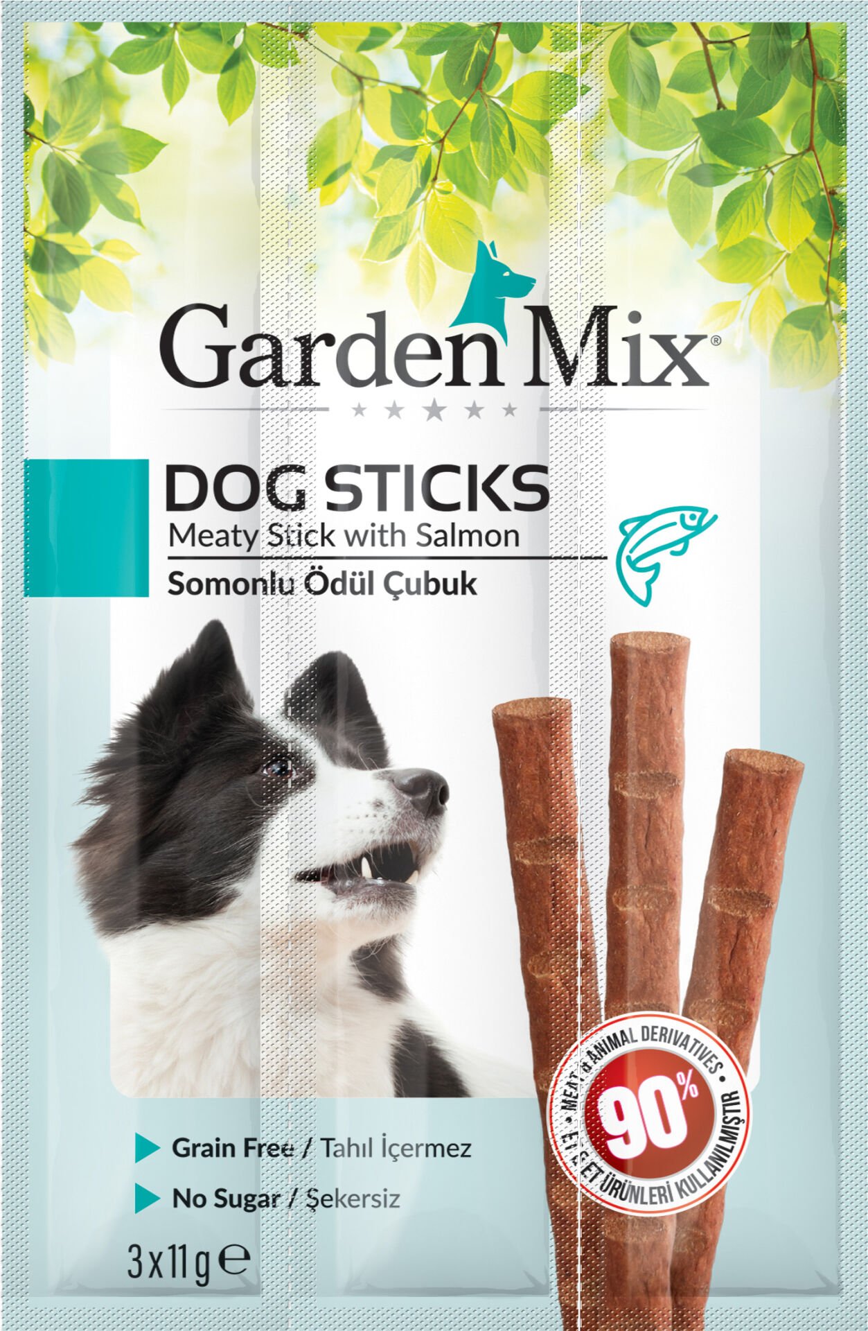 Gardenmix Somonlu Köpek Stick Ödül 3*11g