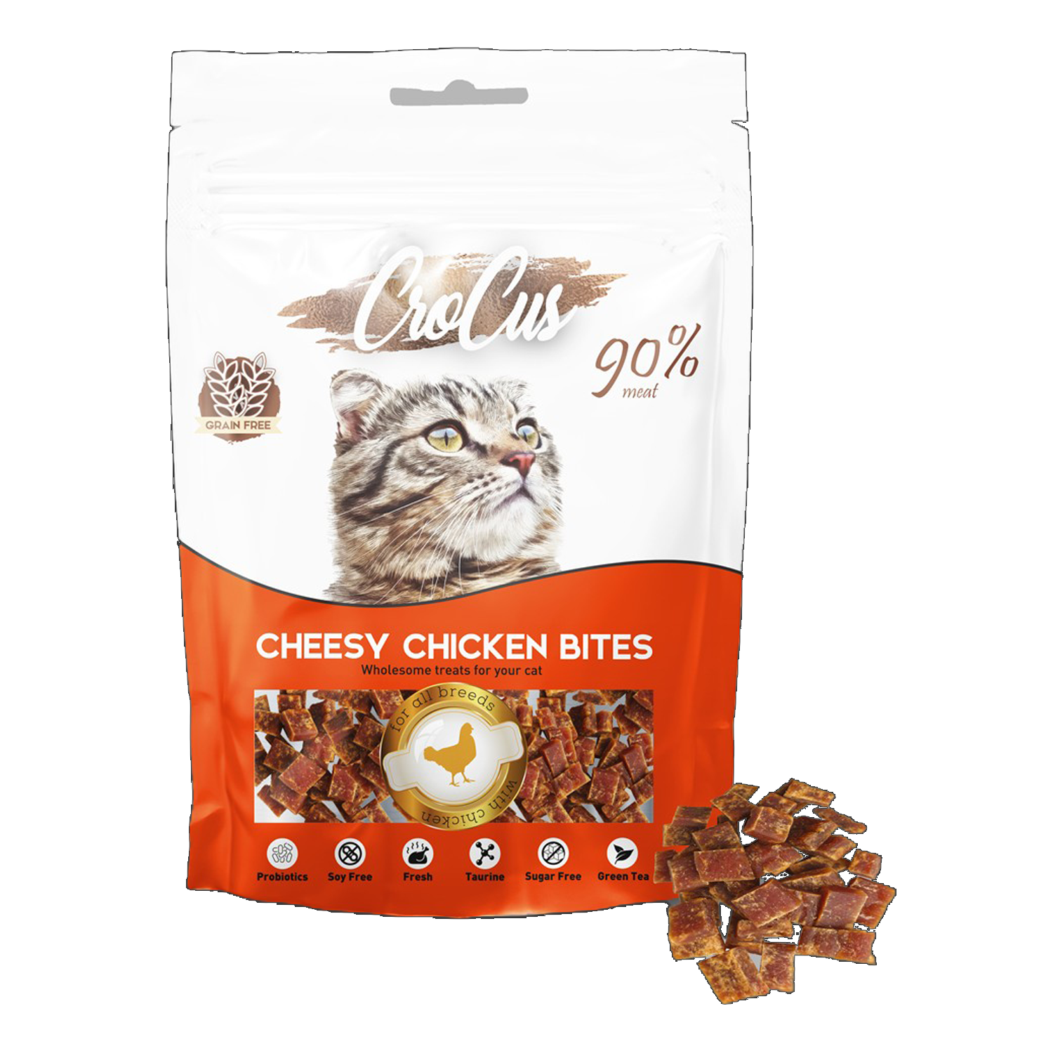 Crocus Bıtes Tavuklu Tahılsız Kedi Ödülü 80 Gr