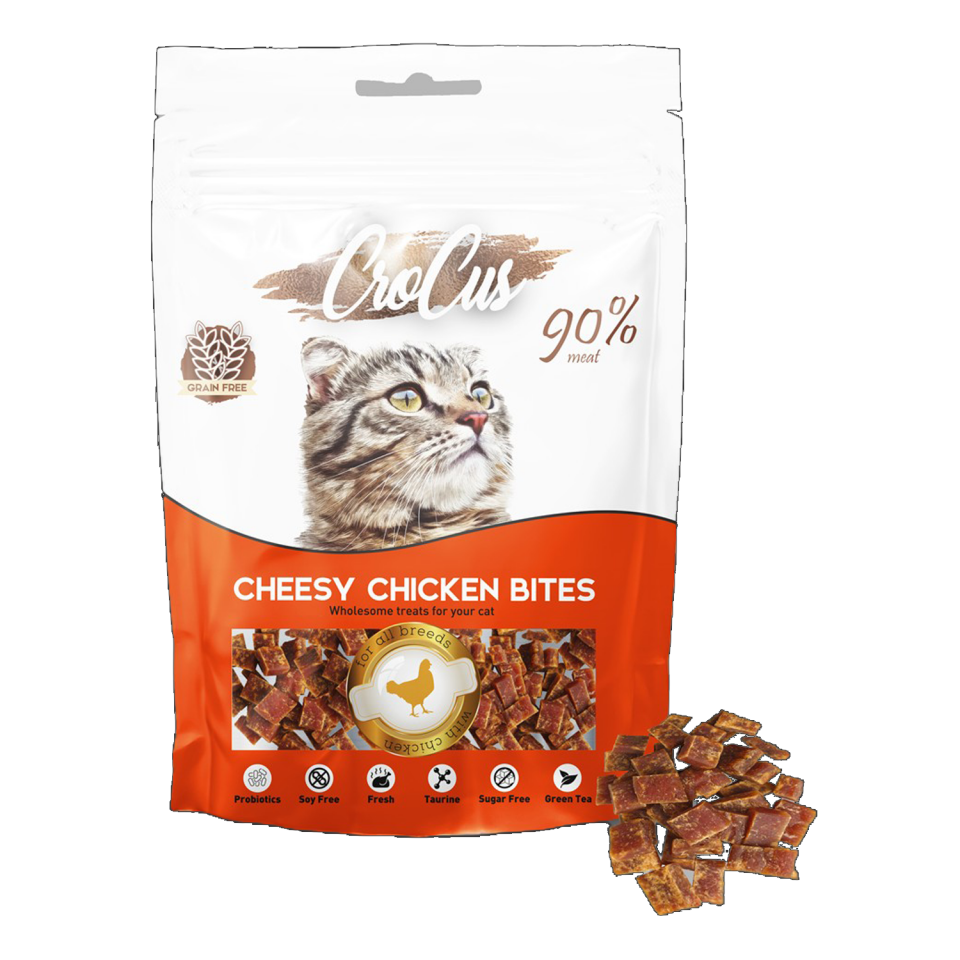 Crocus Bıtes Tavuklu Tahılsız Kedi Ödülü 80 Gr