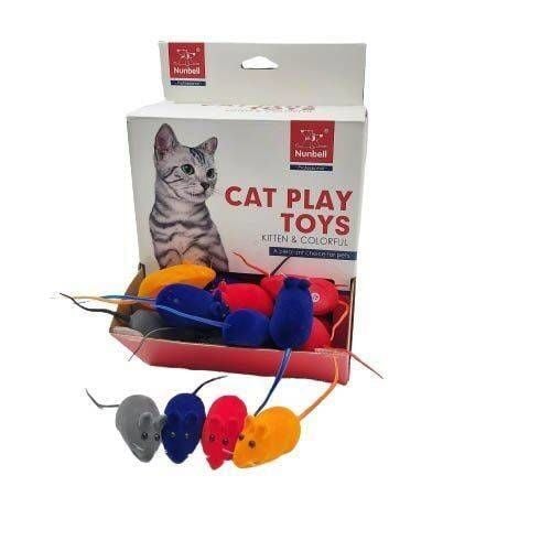 Nunbell Kedi Oyuncak Sesli Renkli Fare 1 Adet