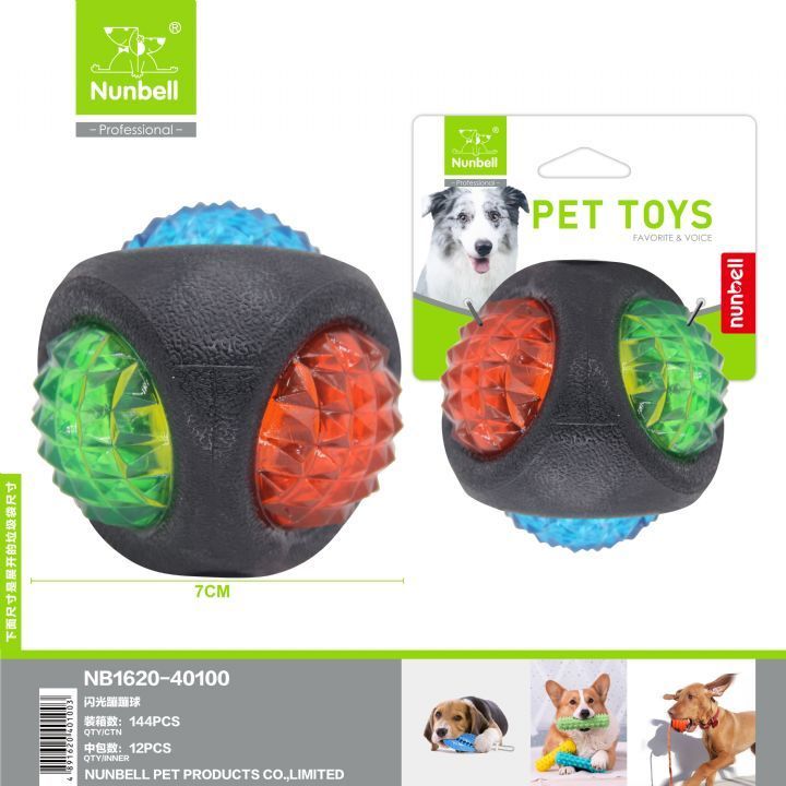Nunbell Köpek Plastik Işıklı Top