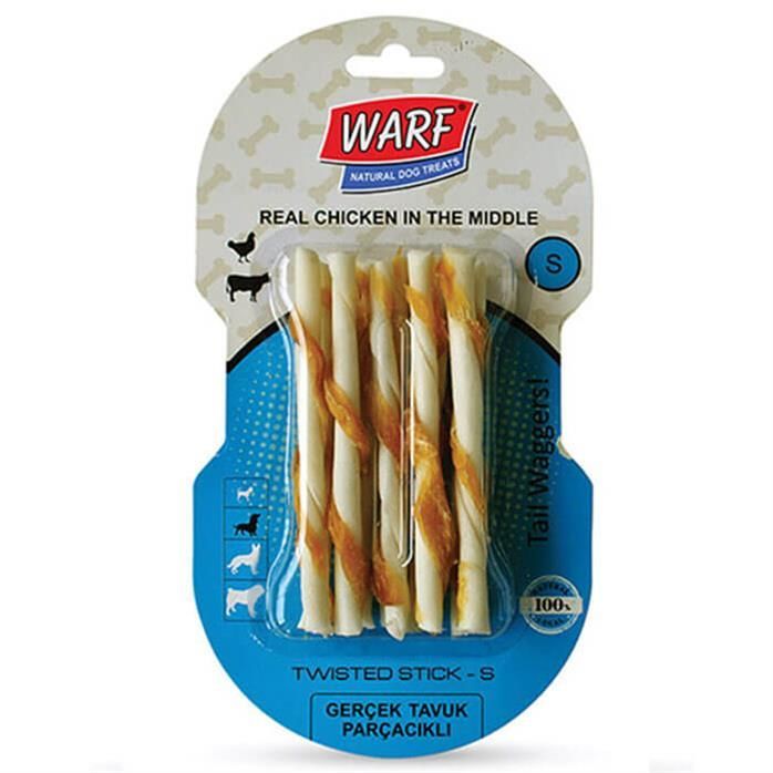 Warf Tavuklu Burgu Kemik 12 Cm - 10'Lu