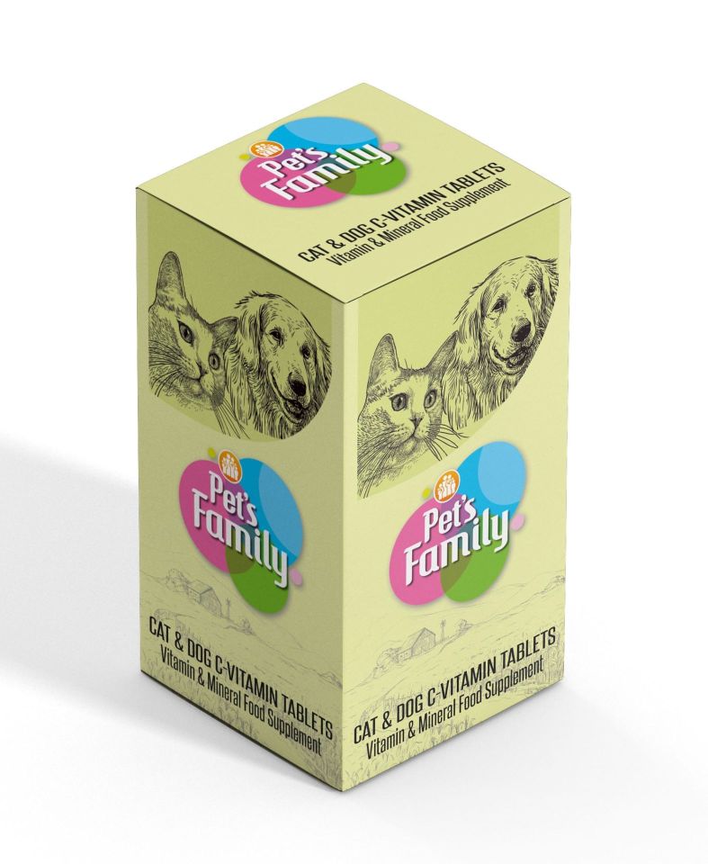 Pets Family Kedi&köpek C-vitamin Tablet 75 Adet