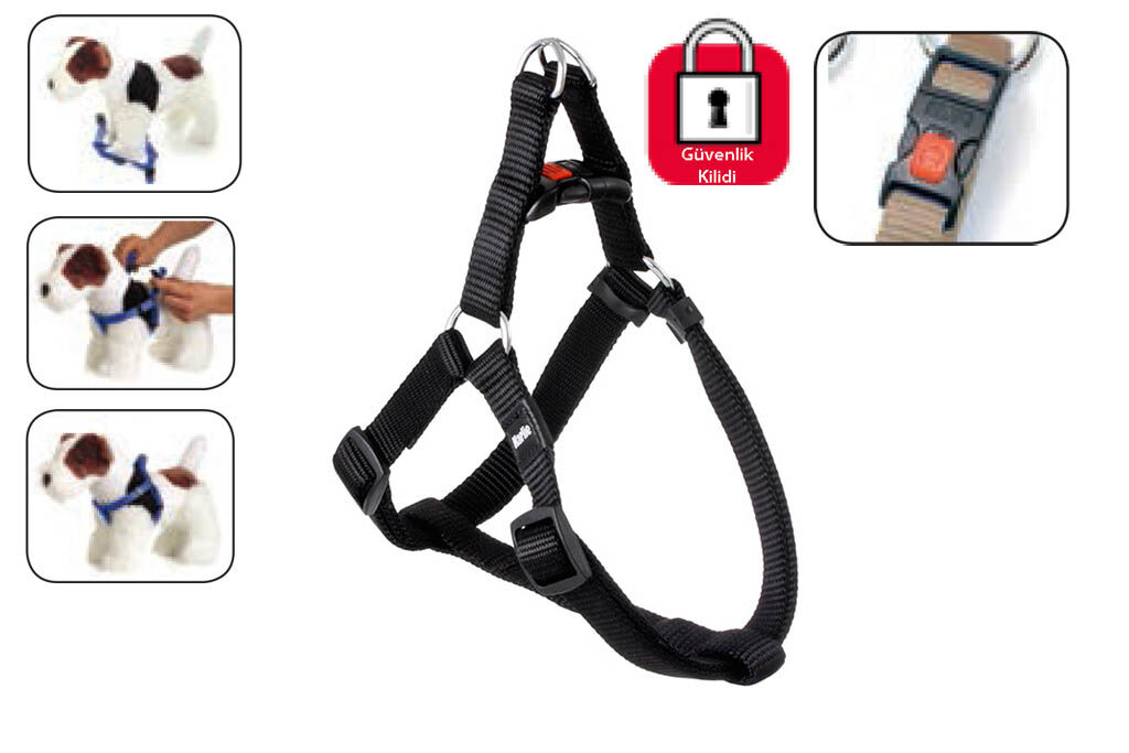 Karlıe Kilitli Göğüs Tasma M 40-70 Cm Siyah