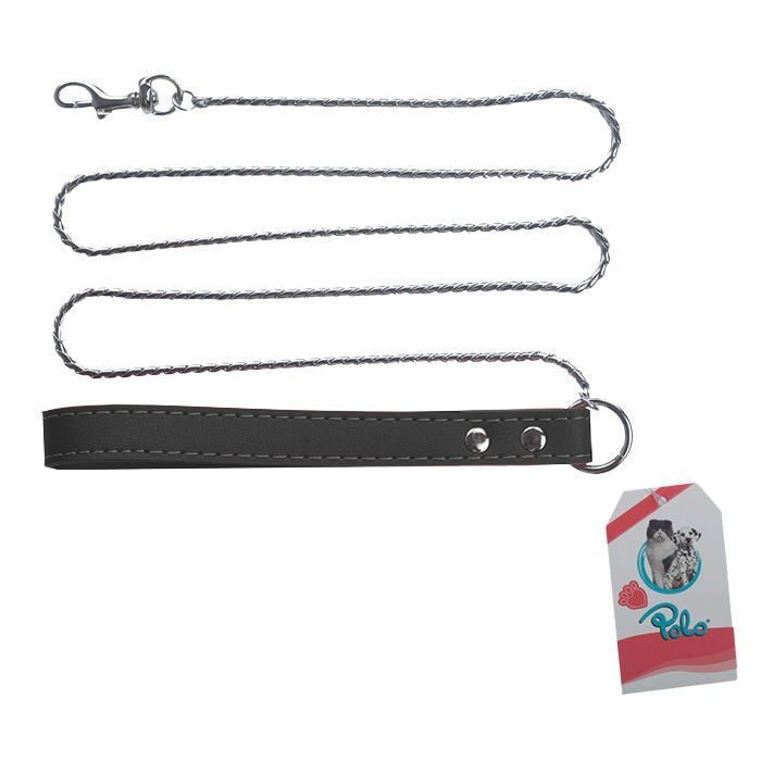 SL106-C Deri Saplı Zincir Uzatma Silver 120Cm X 4,