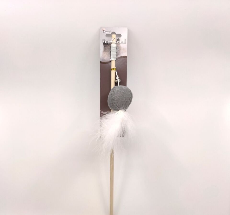 Eastland Catnipli Kedi Oltası Tüylü Peluş Çıngırak Lı 46 Cm Kedi Oyuncağı