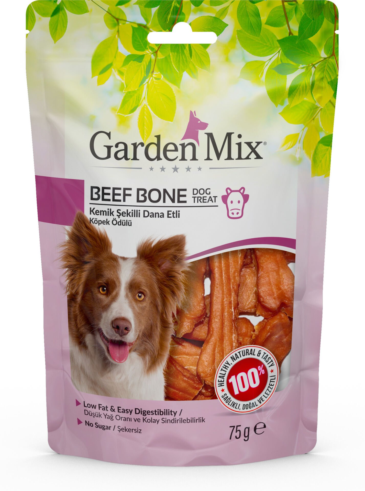 Garden Mix Kemik Şekilli Dana Etli Köpek Ödülü 75 75 Gr