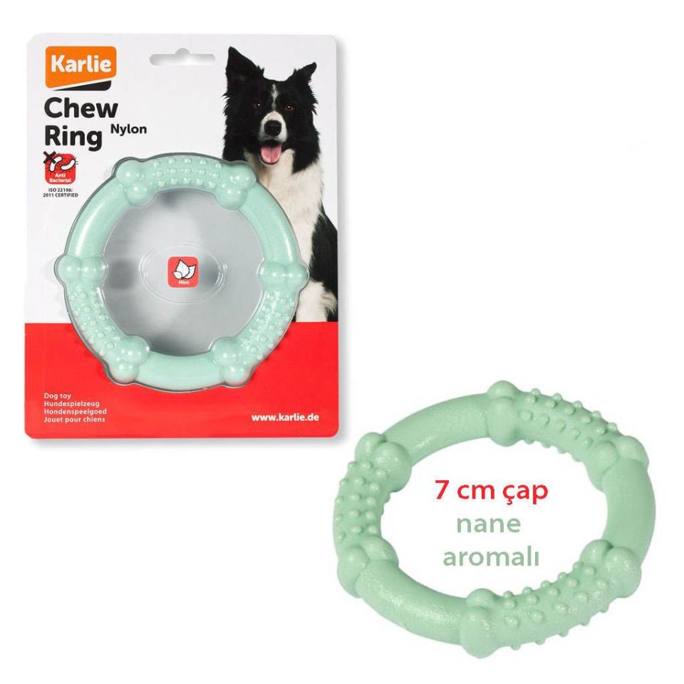 Karlıe Naylon Çiğneme Halkası Naneli 7,5cm