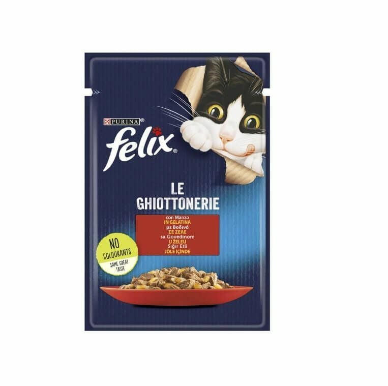 Felix Sıgır Etli Yetişkin Kedi Konserve Maması 85 Gr