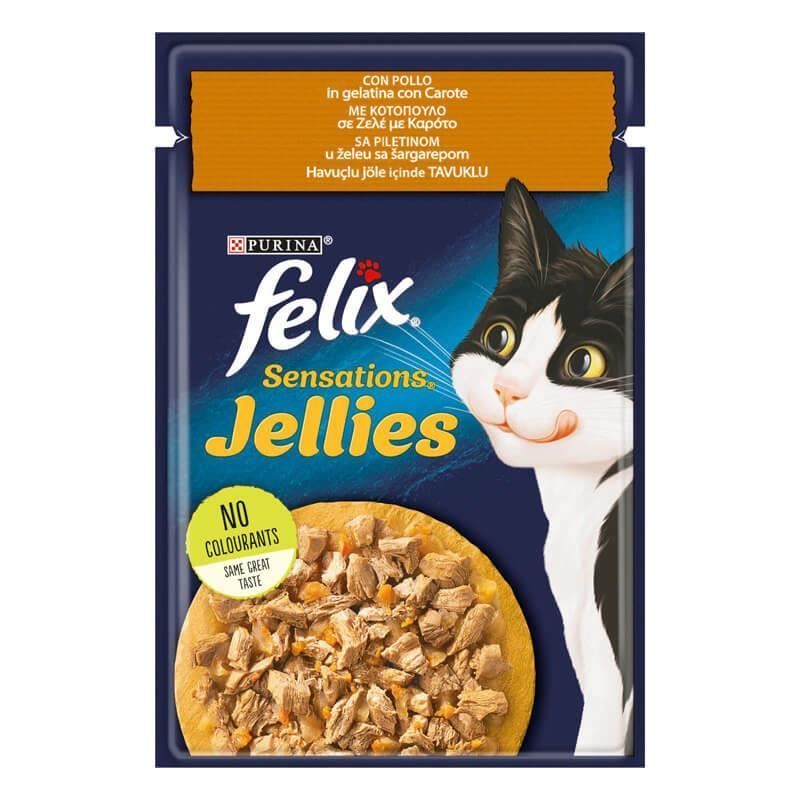 Felix Tavuk ve Havuçlu Yetişkin Kedi Konserve Maması 85 Gr