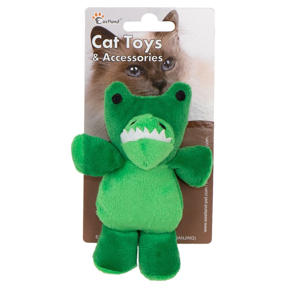 Eastland Kedi Otlu Peluş Timsah 12cm Kedi Oyuncağı