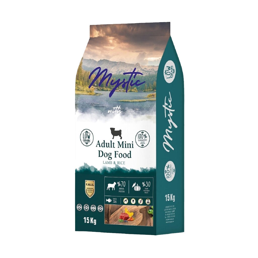 Mystic Az Tahıllı Yetişkin Köpek Mini Orta Kuzu 15kg