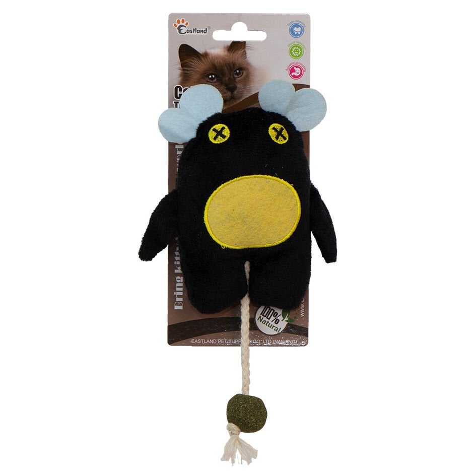 Eastland Catnipli Peluş Siyah Canavar 18cm Kedi Oyuncağı
