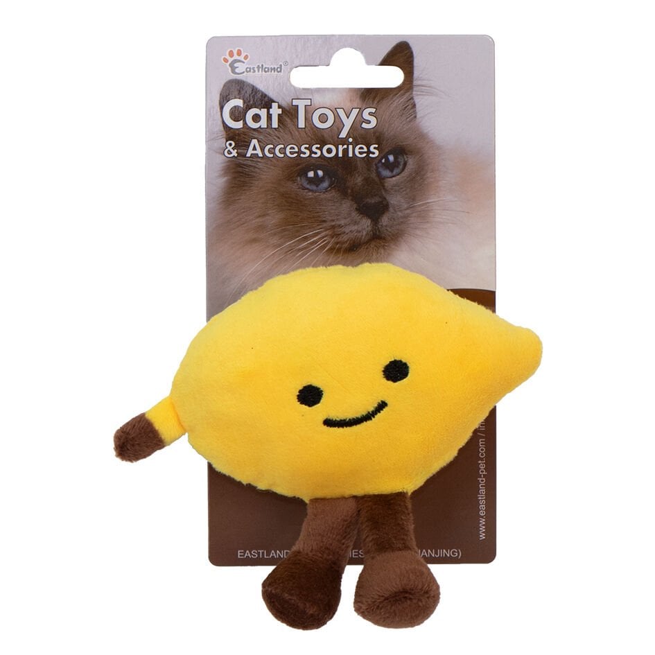 Eastland Catnipli Hışırtılı Peluş Limon 12,5cm Kedi Oyuncağı