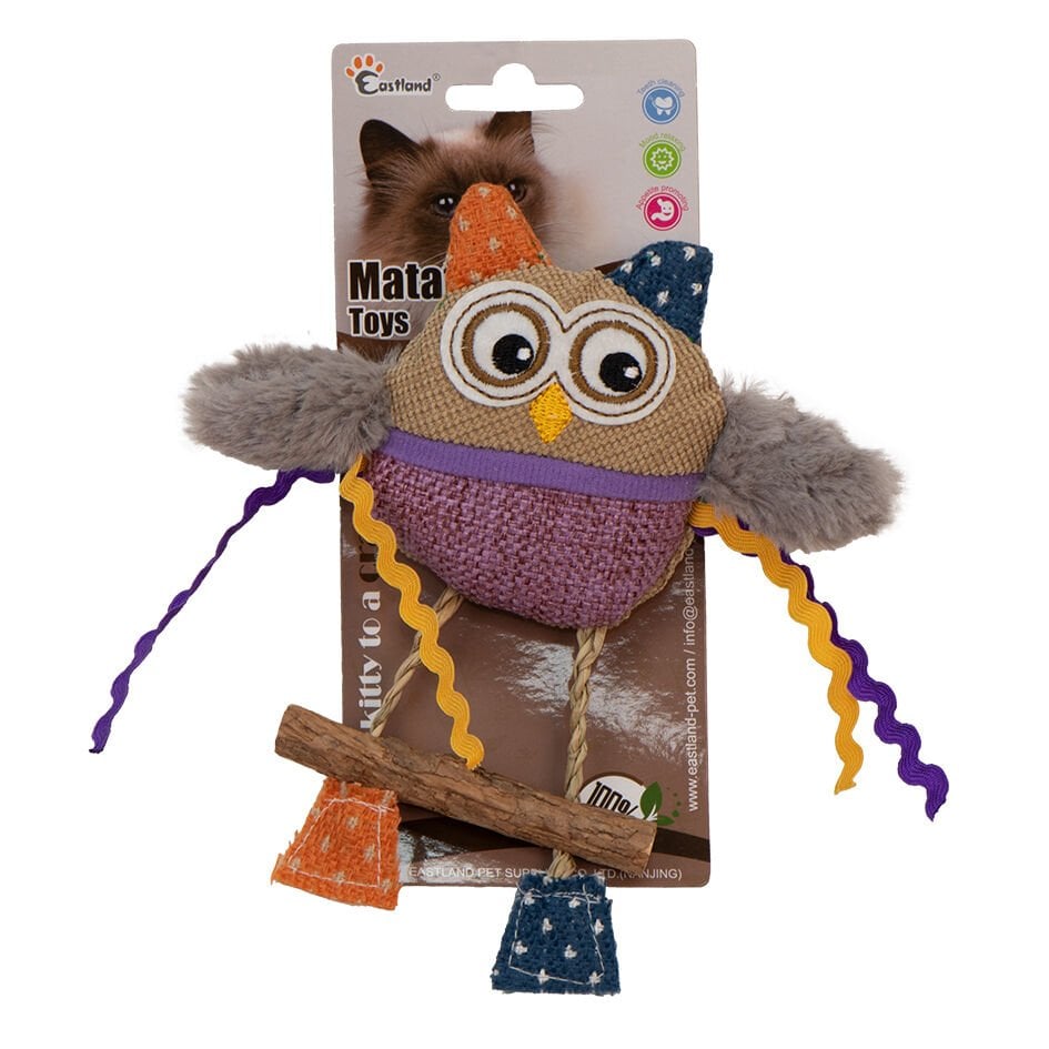Eastland Catnipli Peluş Baykuş 16cm Kedi Oyuncağı
