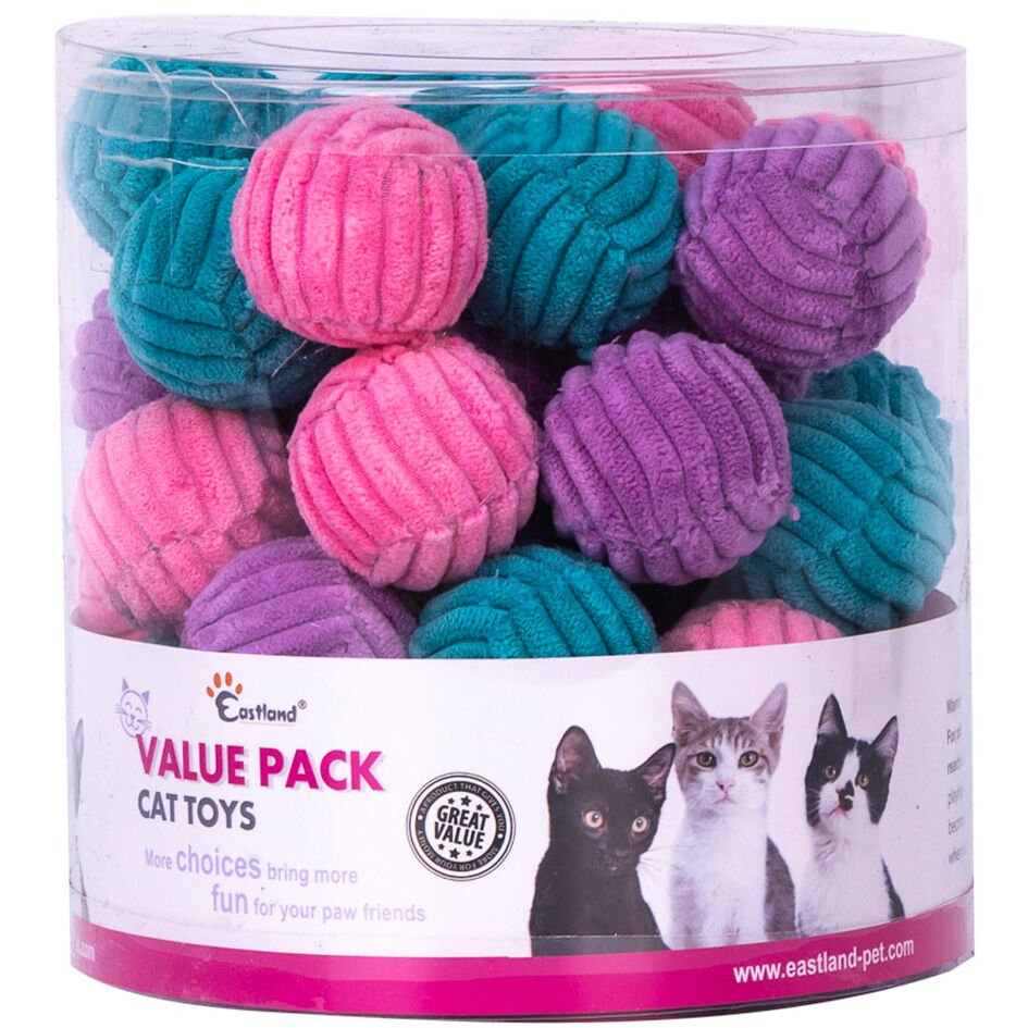 Eastland Çıngıraklı Peluş İpli Top-çap 4 Cm 42'li