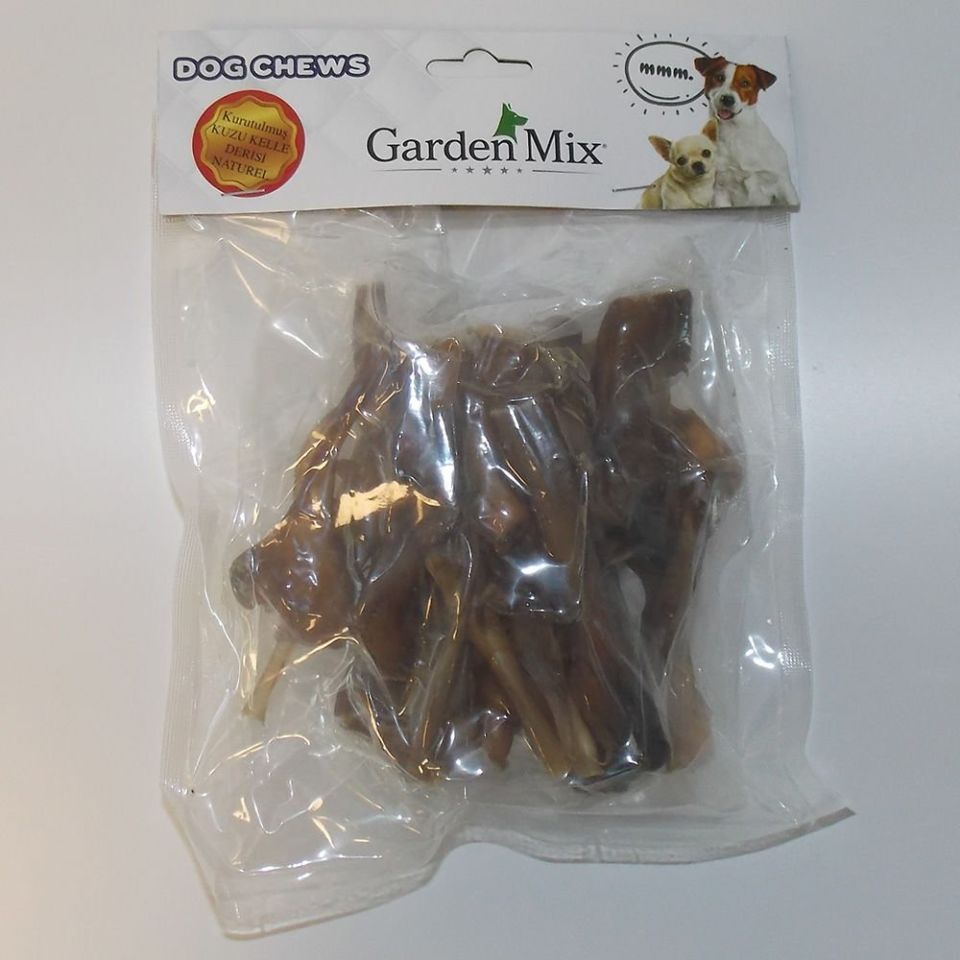Garden Mıx Kurutulmuş Kuzu Kelle Deri Naturel100 G