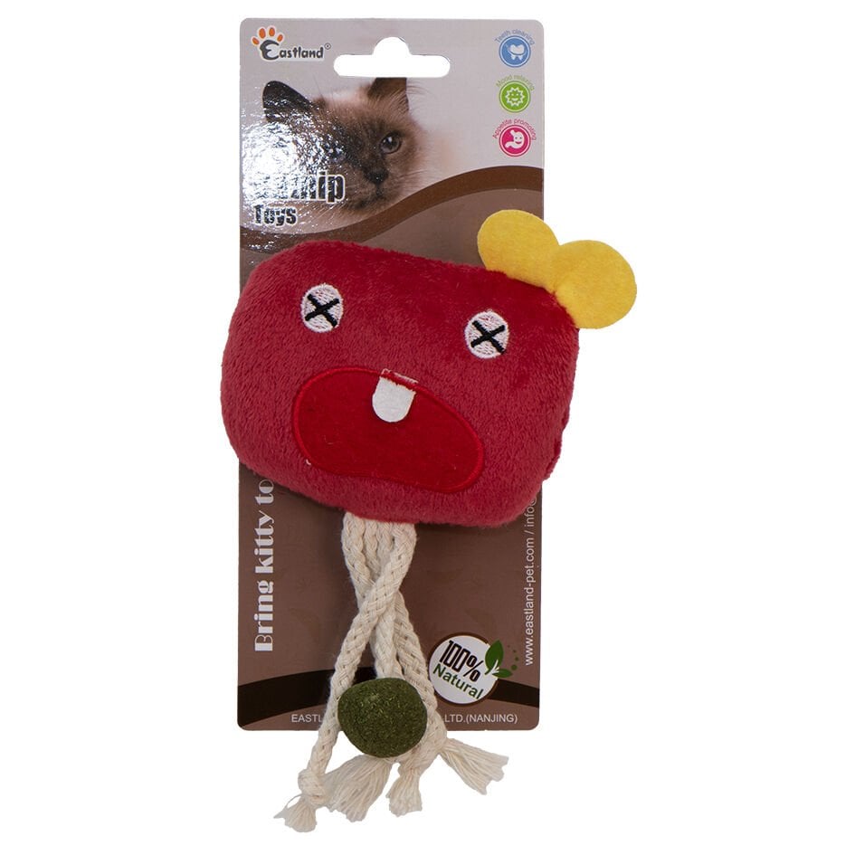 Eastland Catnipli Peluş Küp Canavar 10cm Kedi Oyuncağı