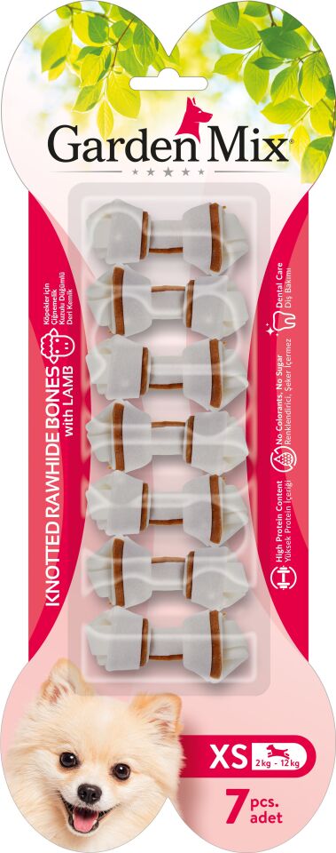 Garden Mıx Kuzulu Düğümlü Kemik 7li Xs 6.3 Cm 85gr