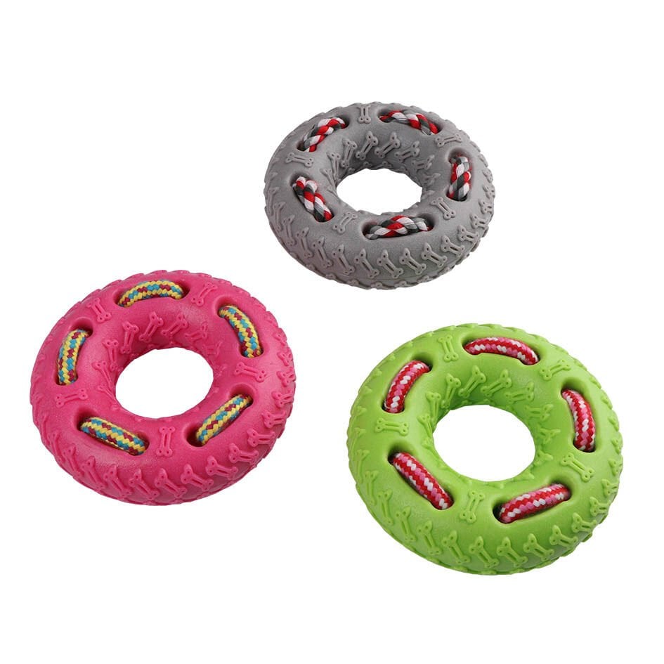Eastland İpli Plastik Halka Çap 12,5 Cm Köpek Oyuncağı