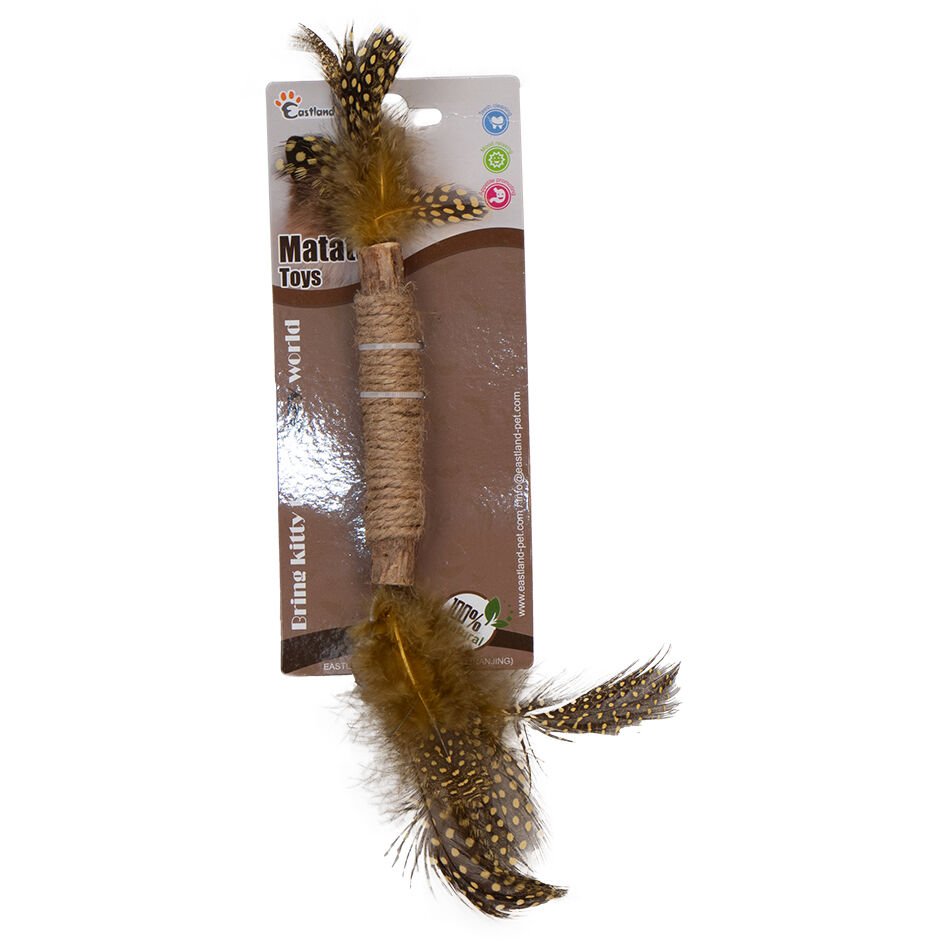 Eastland İpli Tüylü Matatabi Çubuk 14cm Kedi Oyuncağı