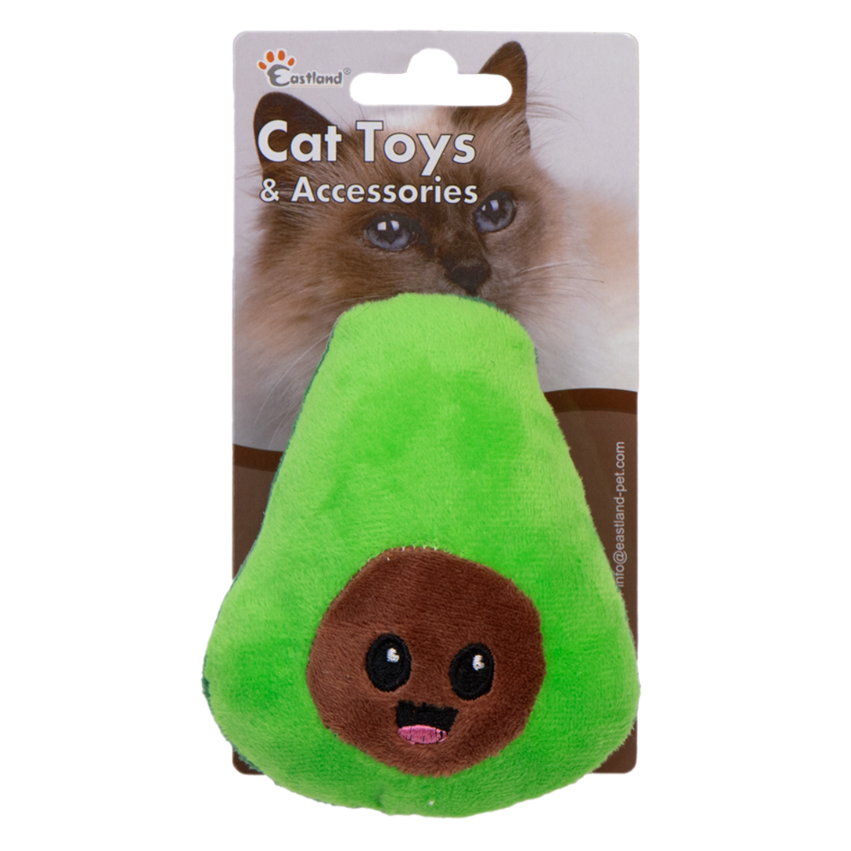 Eastland Catnipli Hışırtılı Peluş Avokado 11,5cm Kedi Oyuncağı