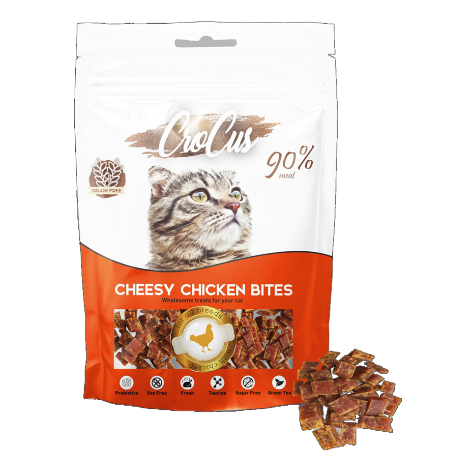 Crocus Bıtes Tavuklu Tahılsız Kedi Ödülü 80 Gr