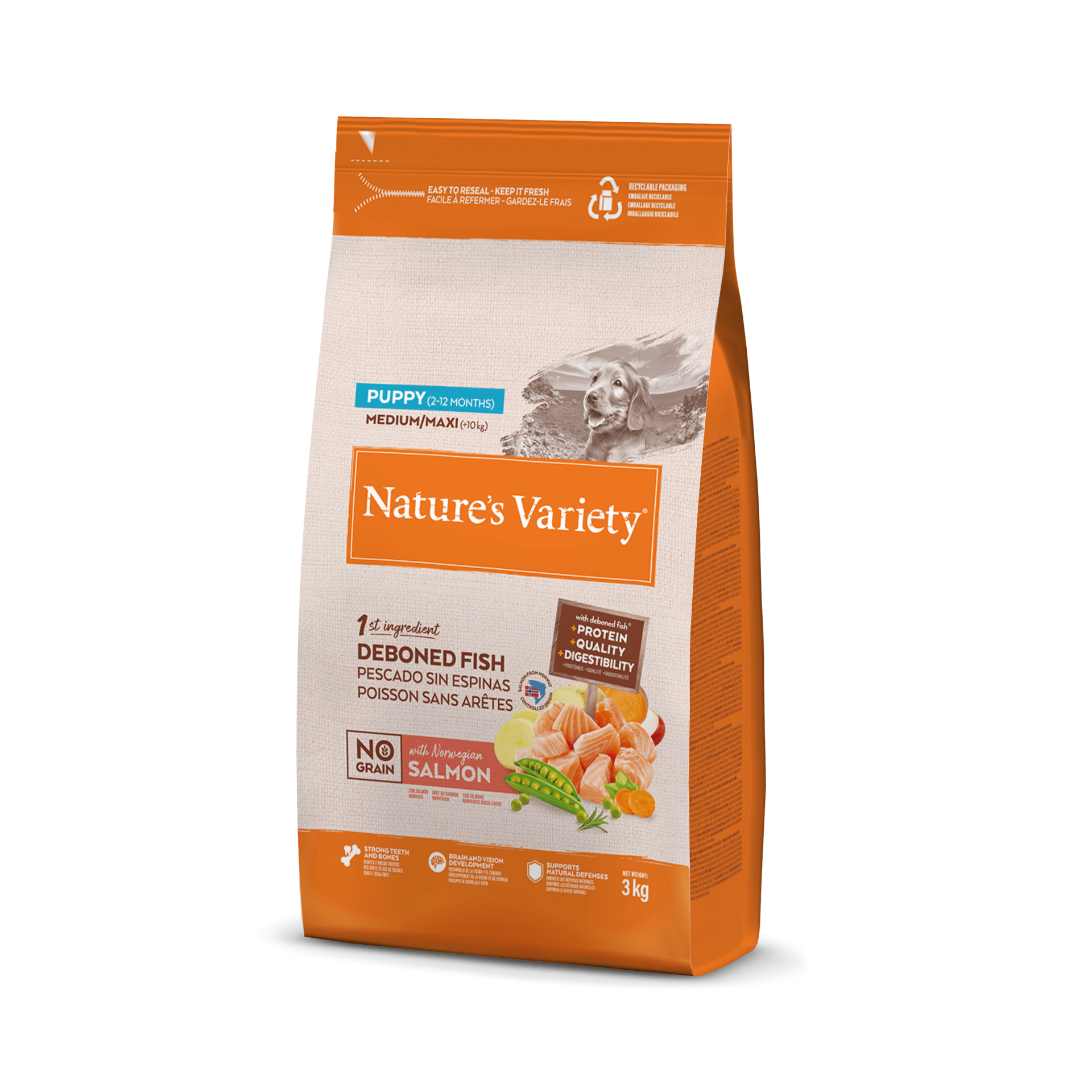 N.v. Dog No Graın Junıor Med-maxı Salmon 3kg