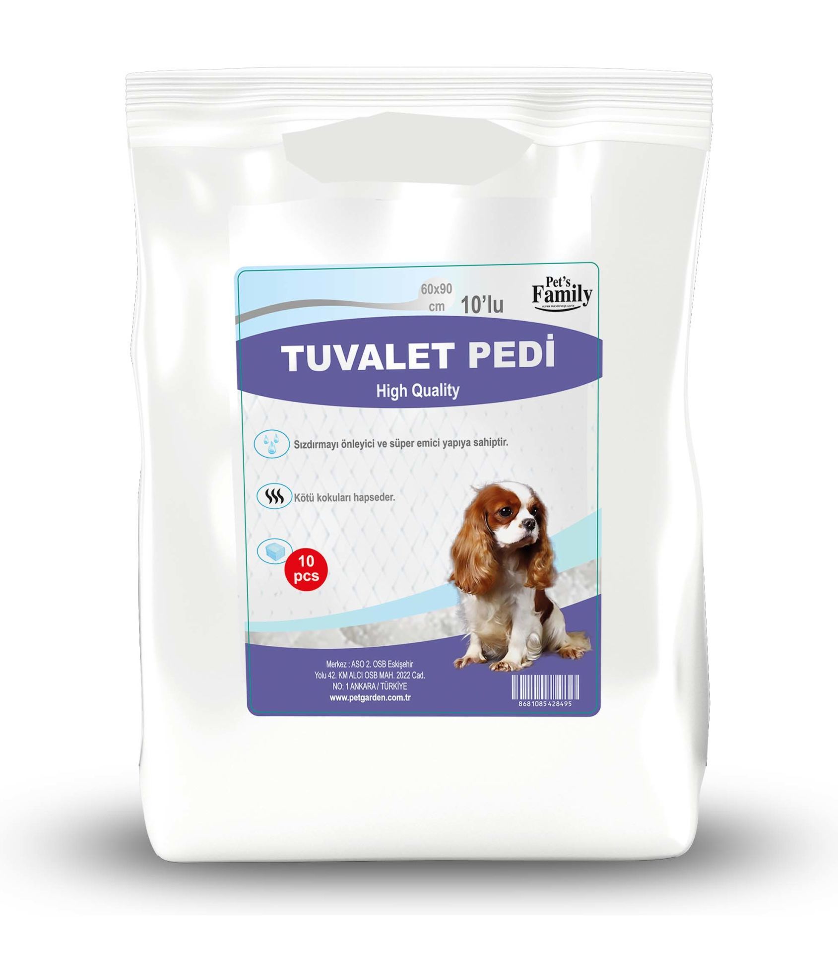 Pets Family Köpek Çiş Pedi 60x90 Cm 10 Lu