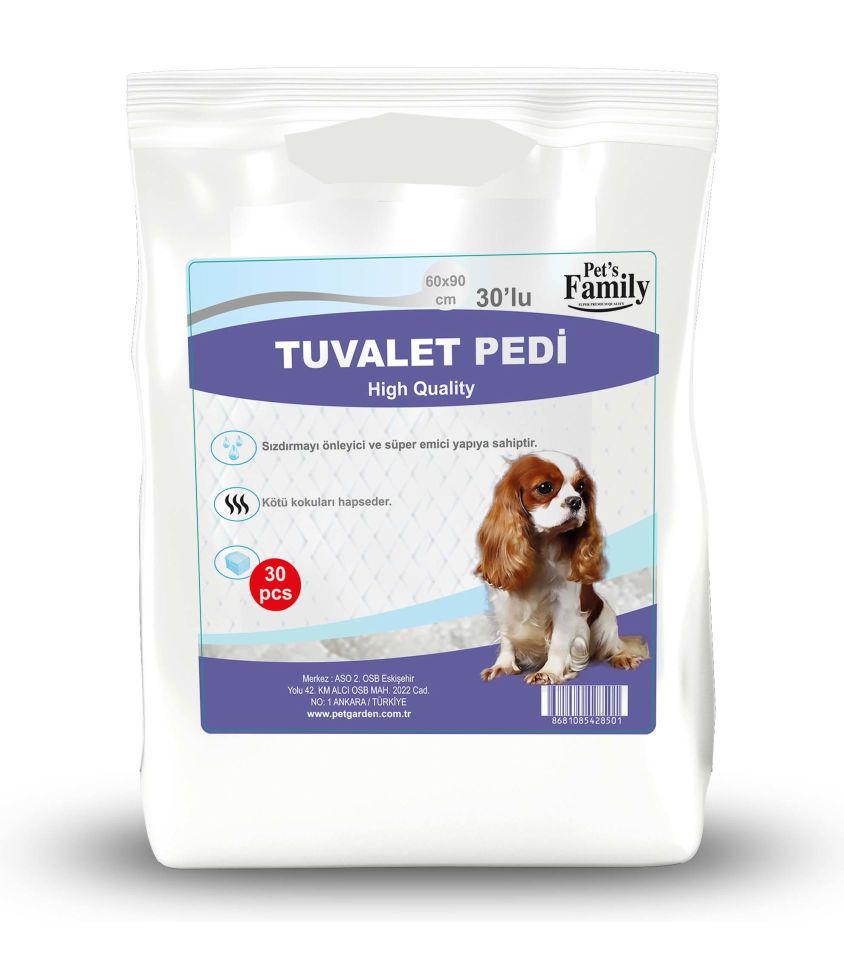 Pets Family Köpek Çiş Pedi 60x90 Cm 30 Lu
