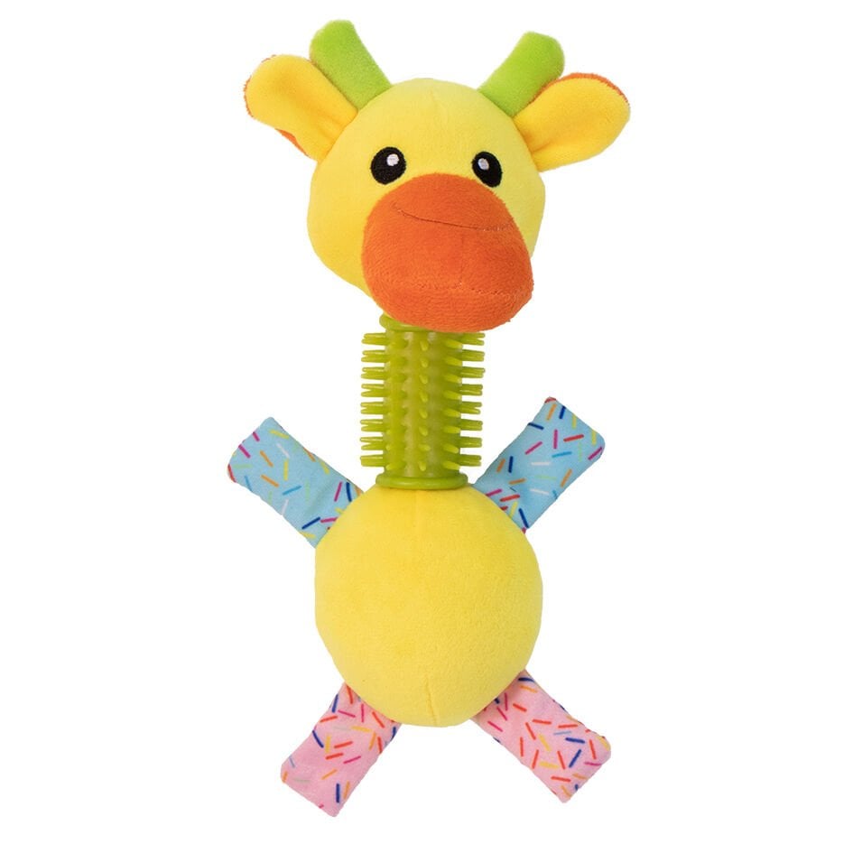 Eastland Lastik Halkalı Öten Peluş Geyik 21 Cm Köpek Oyuncağı