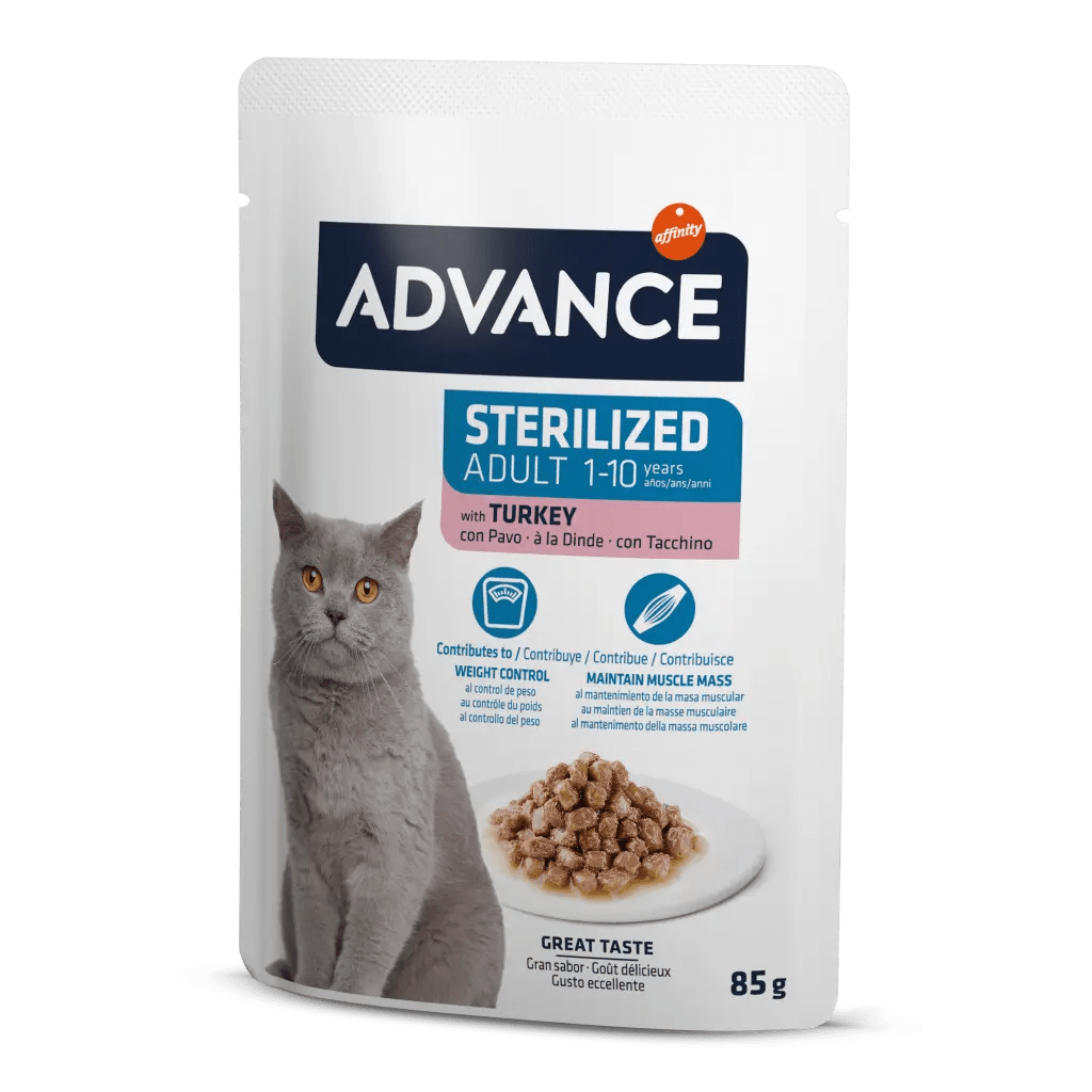 Advance Cat Sterılızed Turkey Wet Pouch 85gr