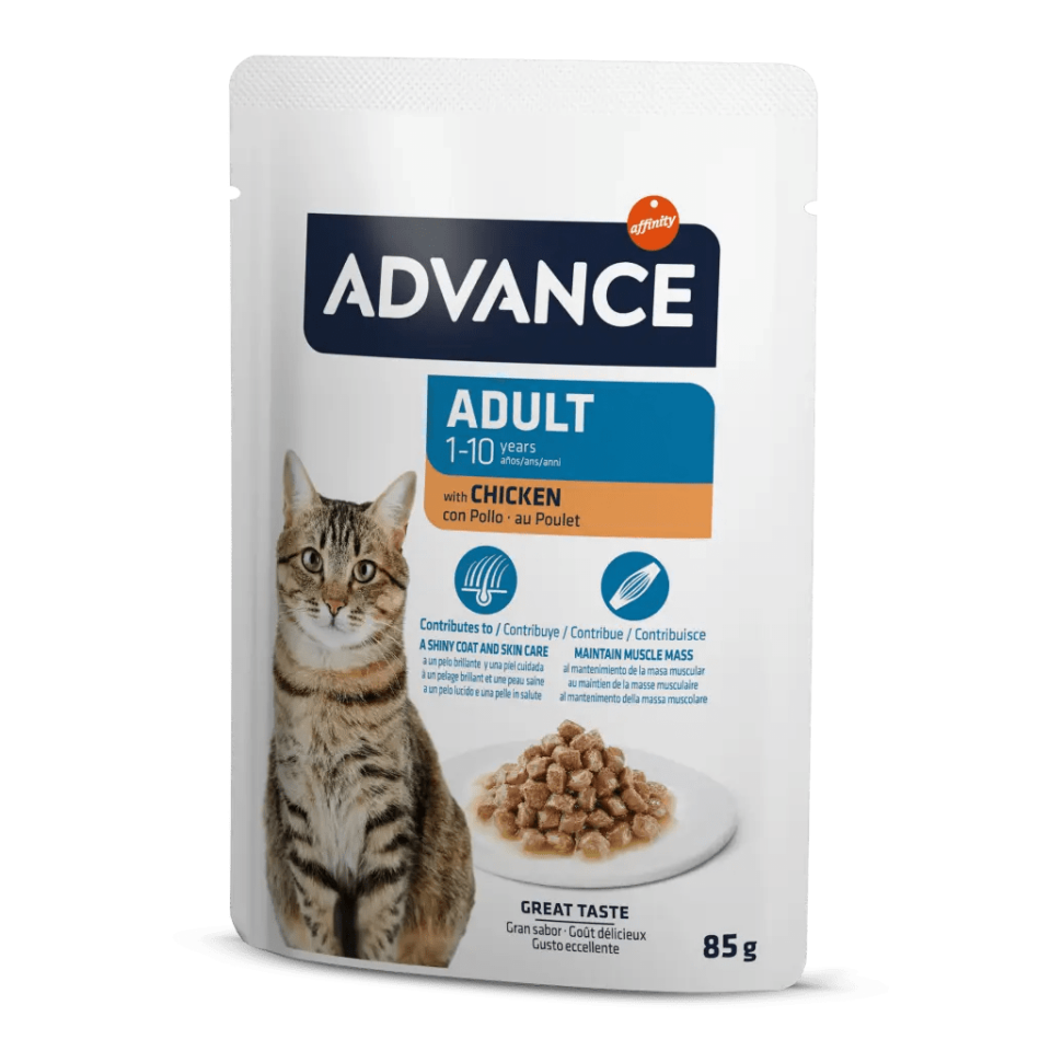 Advance Cat Adult Chıcken Wet Pouch 12x85gr