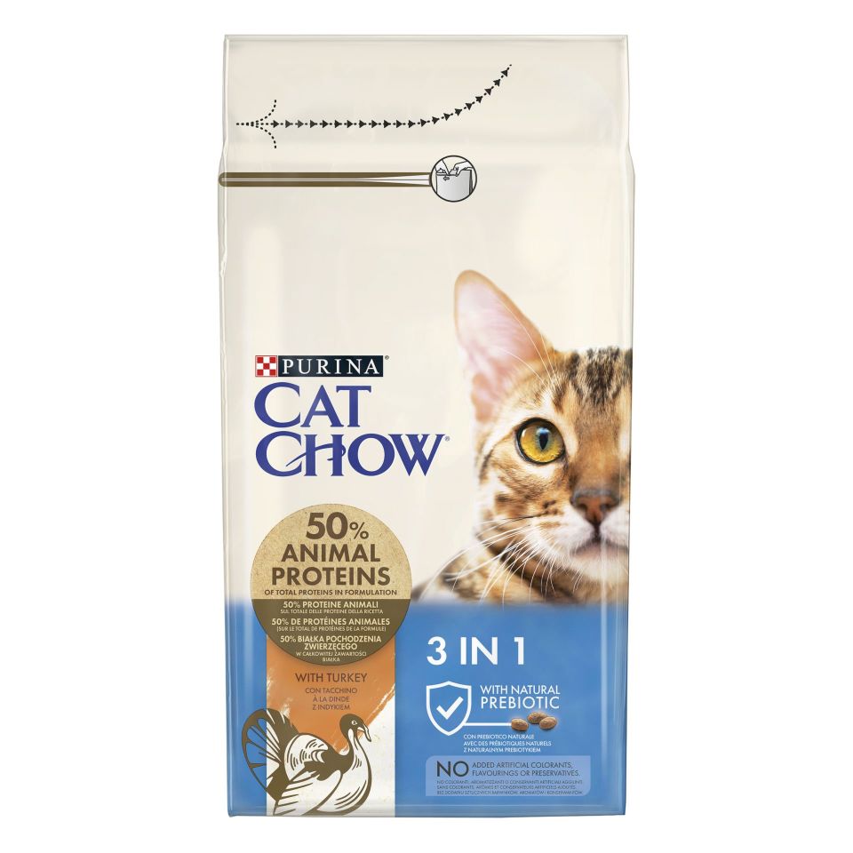 Purina Cat Chow 3 in 1 Hindili Yetişkin Kedi Maması 1.5 Kg