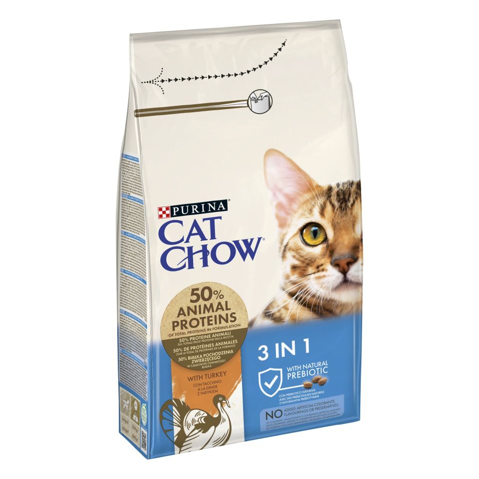 Purina Cat Chow 3 in 1 Hindili Yetişkin Kedi Maması 1.5 Kg