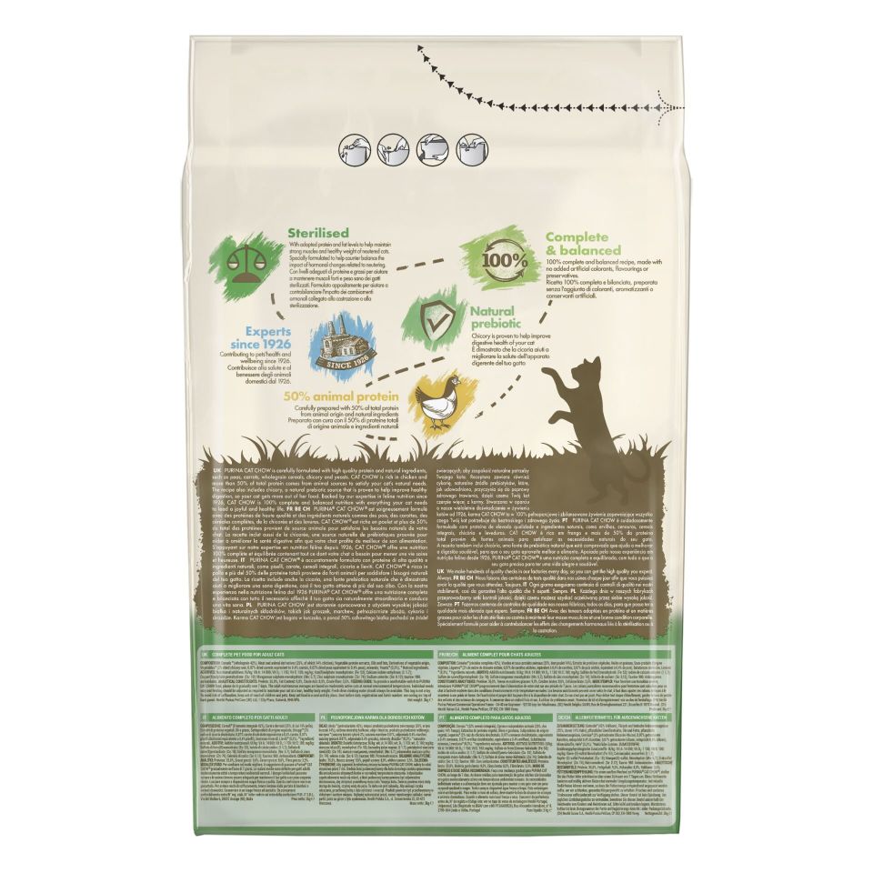 Purina Cat Chow Sterilised Tavuklu Kısırlaştırılmış Kedi Maması 3 Kg