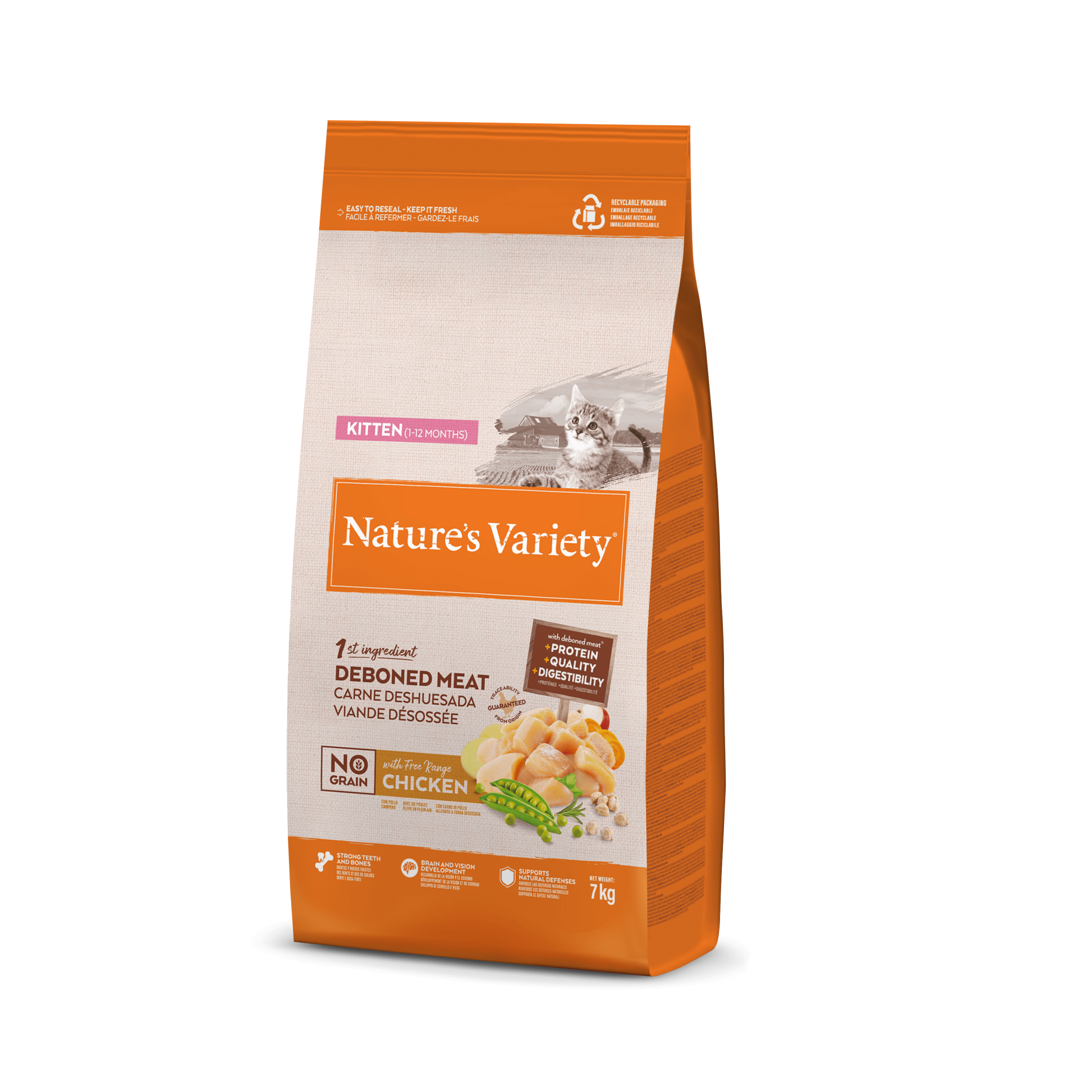 N.v. Cat Kıtten No Graın Free Range Chıcken 7 Kg