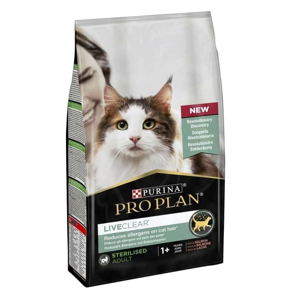 Pro Plan LiveClear Somonlu Alerjen Azaltan Kısırlaştırılmış Kedi Maması 1,4kg