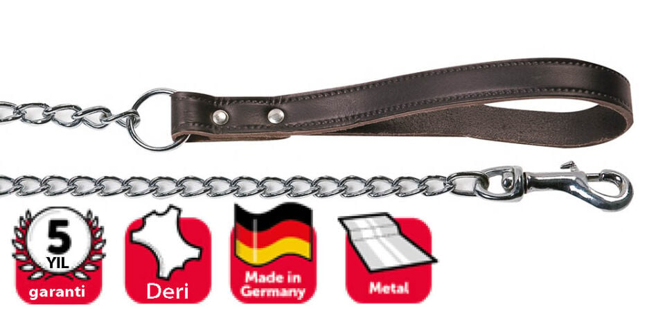 Karlıe Deri Saplı Zincir Uzatma 100cm-3mm K.rengi