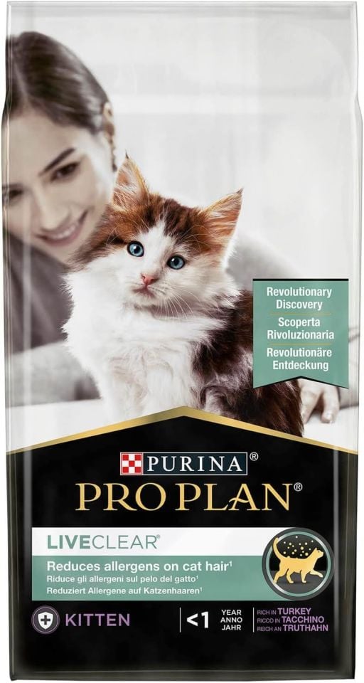 Pro Plan LiveClear Hindili Alerjen Azaltan Yavru Kedi Maması 1,4kg