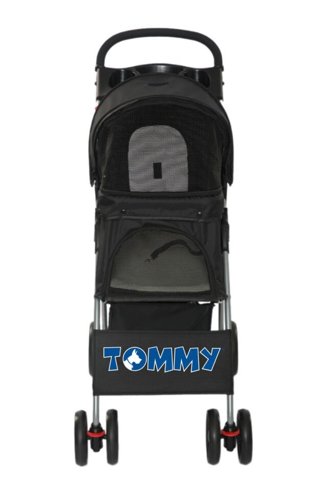 Tommy Evcil Hayvan Arabası Siyah 80.5*45.5*101 Max 15kg