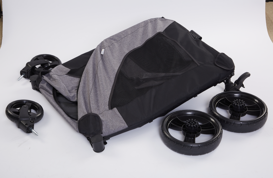 Tommy Evcil Hayvan Arabası Gri 97*84*119cm Max 60kg