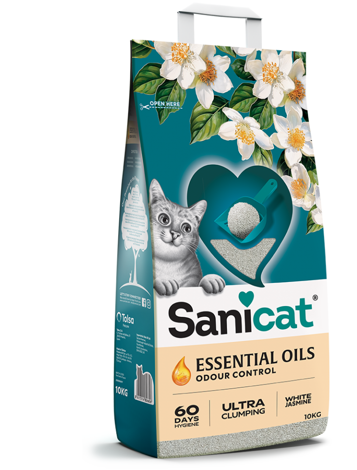 Sanicat Essential Oils Yasemin Kokulu Kedi Kumu 10 Kg