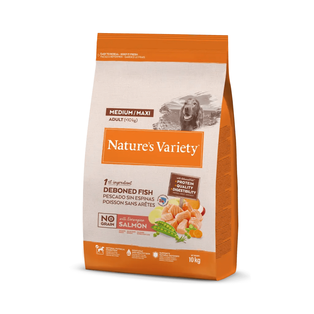 N.v. Dog Selected Med/max Adult Norw.salmon 10kg