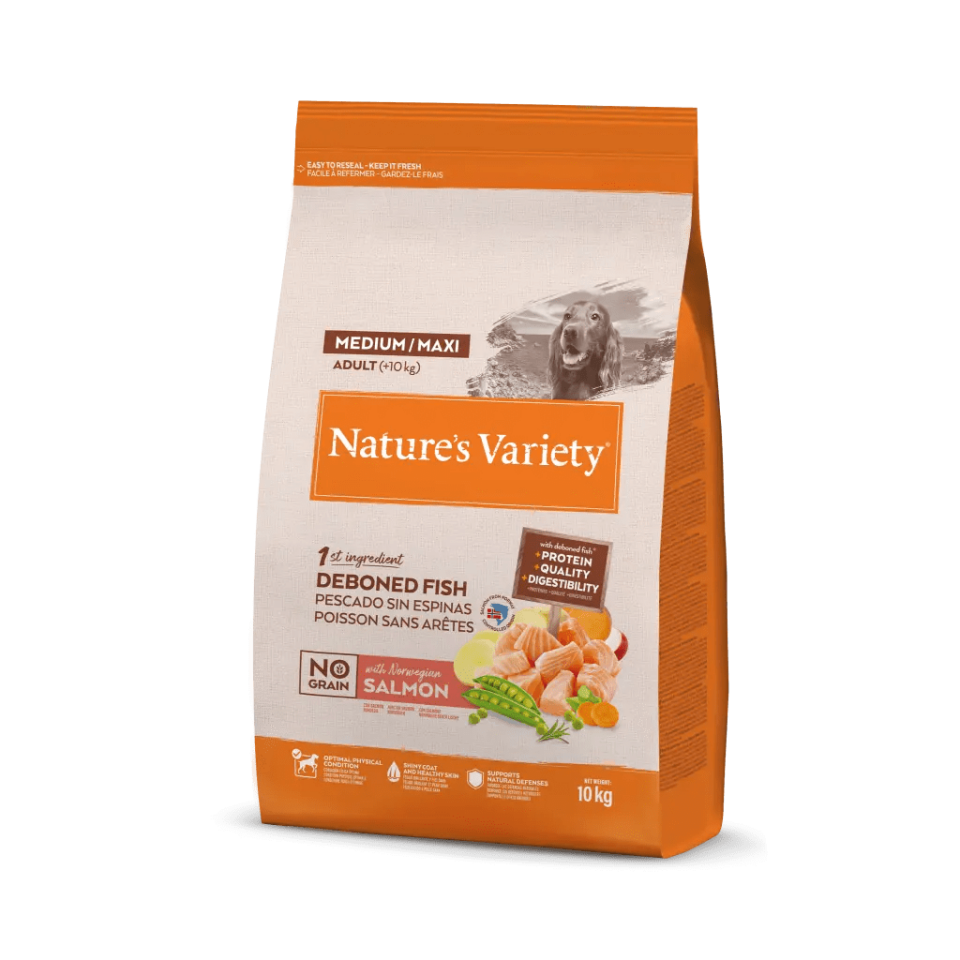 N.v. Dog Selected Med/max Adult Norw.salmon 10kg
