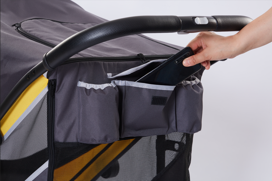 Tommy Evcil Hayvan Arabası Gri 112*65*100cm Max 40kg