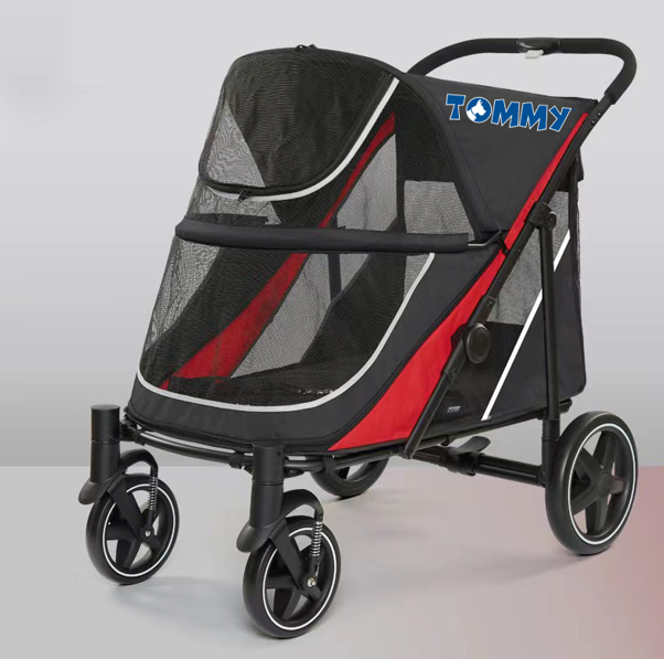 Tommy Evcil Hayvan Arabası Kırmızı 112*65*100cm Max 40kg