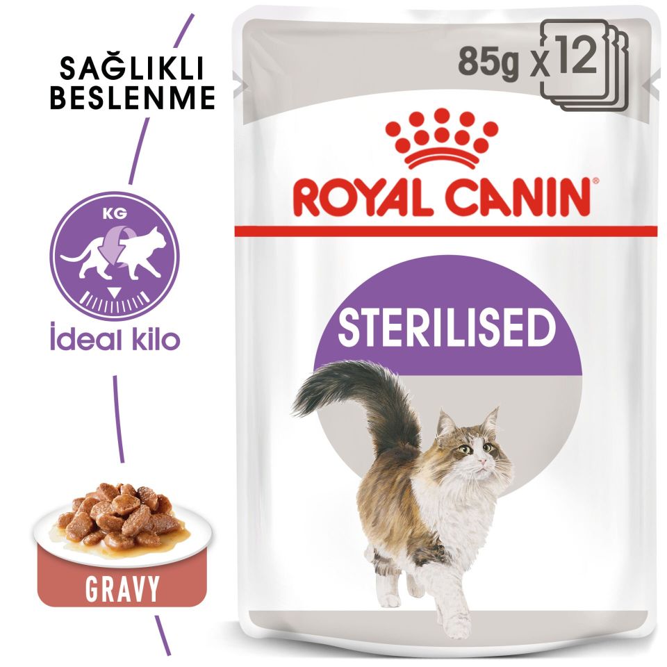 Royal Canin Sterilised In Gravy Kısırlaştırılmış Kedi Konserve Maması 85 Gr