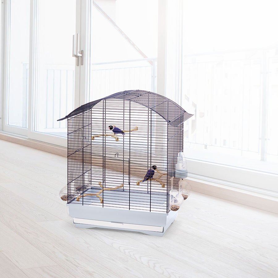 Imac Agata Üstü Açılır Kuş Kafesi Morcivert 58x33x62,5cm